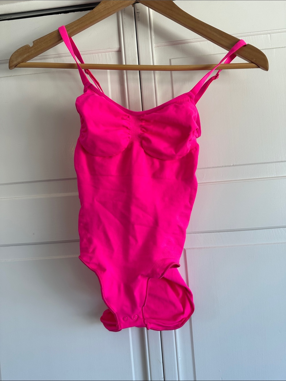 Skims Hot Pink One-Piece Bodysuit L/XL